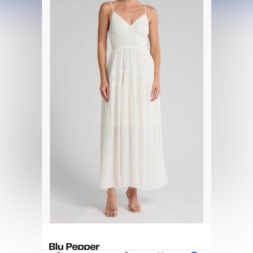 Nordstrom White Textured Dress